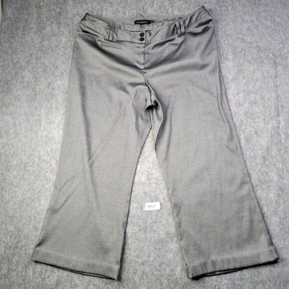 Lane Bryant women pants 4 petite XXL Petite shimmer herringbone Cropped Wide Leg
